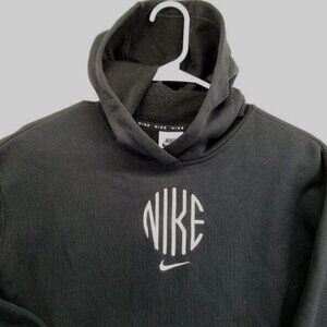 Nike Sweatshirt Girls Extra Large Sportswear JDI French Terry Hoodie Black Logo